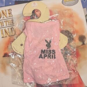 RARE Playboy Bunny Pink Miss April Pet Dog Shirt Outfit Costume Xs Y2K 2006 NWT